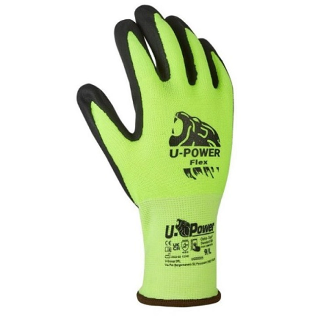 Vendita online Guanti Flex U POWER verde fluo/nero